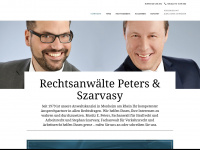 peters-szarvasy.de Webseite Vorschau