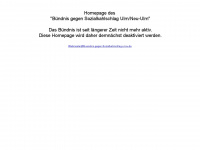 buendnis-gegen-sozialkahlschlag-ul-nu.de Webseite Vorschau