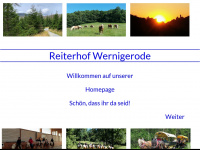 reiterhof-wernigerode.de Webseite Vorschau