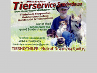 tierservice-sondershausen.com Webseite Vorschau