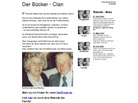 bueckerclan.de Webseite Vorschau