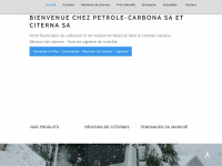 petrole-carbona.ch Webseite Vorschau
