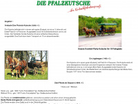 pfalzkutsche.de Webseite Vorschau