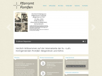 pfarramt-pomssen.de Webseite Vorschau