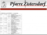 pfarre-zistersdorf.at Webseite Vorschau