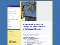 pfarrei-aufhausen.de Webseite Vorschau