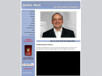 armin-wolf.com Webseite Vorschau