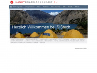 handysolarladegeraet.ch Webseite Vorschau