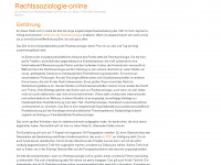 rechtssoziologie-online.de Webseite Vorschau
