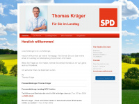 thomas-krueger-spd.de Webseite Vorschau