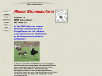 rieser-straussenfarm.de Webseite Vorschau