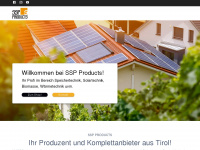 ssp-products.at Webseite Vorschau