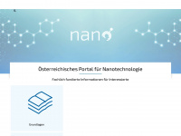 nanoinformation.at Webseite Vorschau
