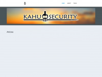 kahusecurity.com Webseite Vorschau
