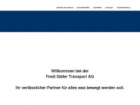 sidler-transport.ch Webseite Vorschau