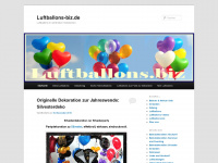 luftballons-biz.de Webseite Vorschau
