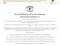 bauernschulehohenlohe.de Webseite Vorschau