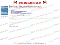 brandschutzkurse.ch Webseite Vorschau