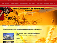 brauereikuehbach.de Webseite Vorschau