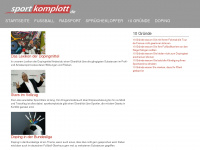 sportkomplott.de Webseite Vorschau