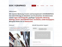 schorgraphics.ch Webseite Vorschau