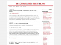 beschneidungsdebatte.info Webseite Vorschau
