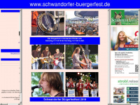 schwandorfer-buergerfest.de Webseite Vorschau