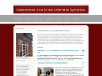 studienseminarleer.de Webseite Vorschau