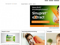 sinupret-extract.de Webseite Vorschau