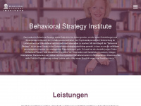 behavioral-strategy-institute.com Webseite Vorschau