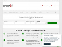 conceptd-werbeartikel.de Webseite Vorschau