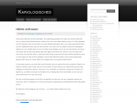 kariologiker.wordpress.com Webseite Vorschau