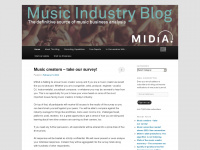 musicindustryblog.wordpress.com Webseite Vorschau