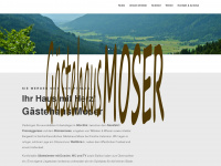 gaestehaus-moser.info Webseite Vorschau