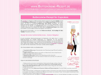 buttercreme-rezept.de Webseite Vorschau