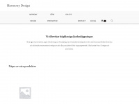 harmonydesign.se Webseite Vorschau