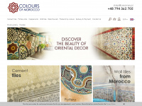 coloursmorocco.com Webseite Vorschau