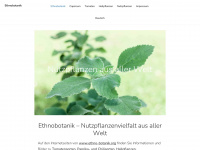 ethno-botanik.org Webseite Vorschau