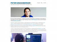 petergrassberger.com Webseite Vorschau