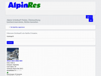 alpinres.org Webseite Vorschau
