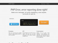 phperror.net Webseite Vorschau