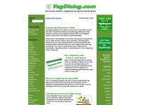 vegdining.com Webseite Vorschau
