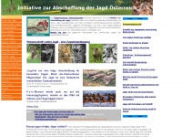 abschaffung-der-jagd.at Webseite Vorschau