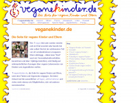 veganekinder.de Webseite Vorschau
