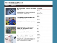 weltfussballer.com Webseite Vorschau
