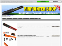 pinpointer-shop.de Webseite Vorschau