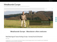 metallsonde.eu Webseite Vorschau