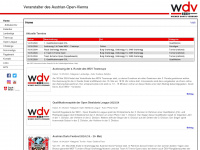 wdv-dart.at Webseite Vorschau