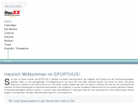 sporthus.ch Webseite Vorschau