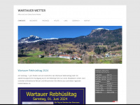 wartauerwetter.ch Webseite Vorschau
